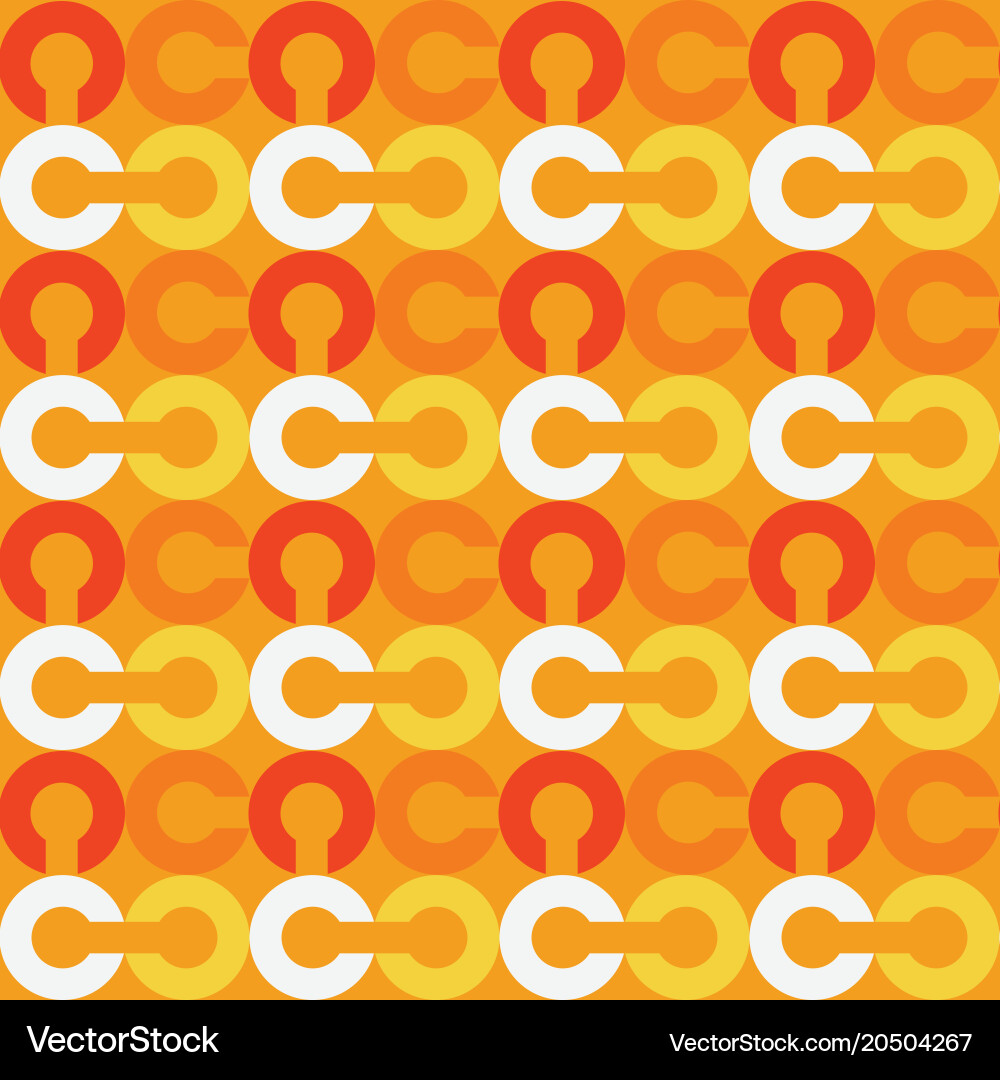 Link chain block seamless pattern vector image
