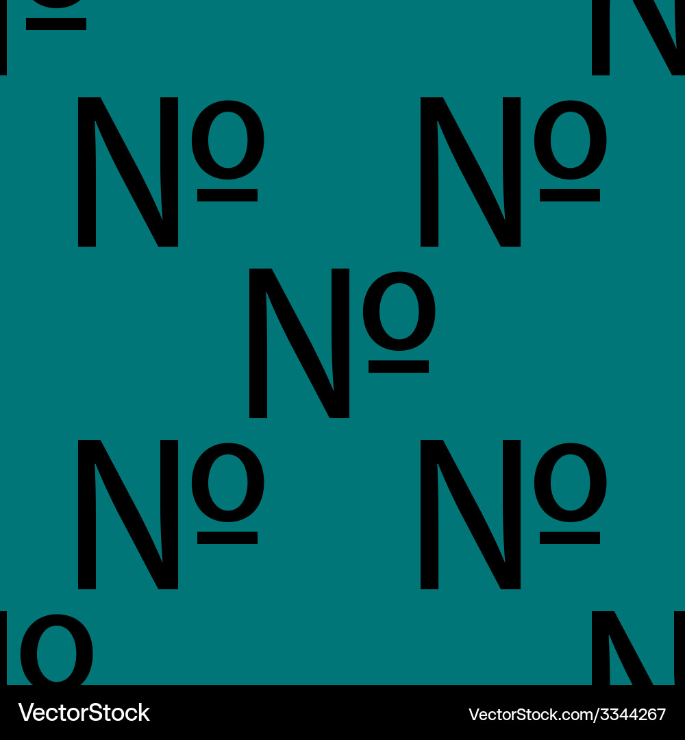 Number web icon flat design seamless pattern Vector Image