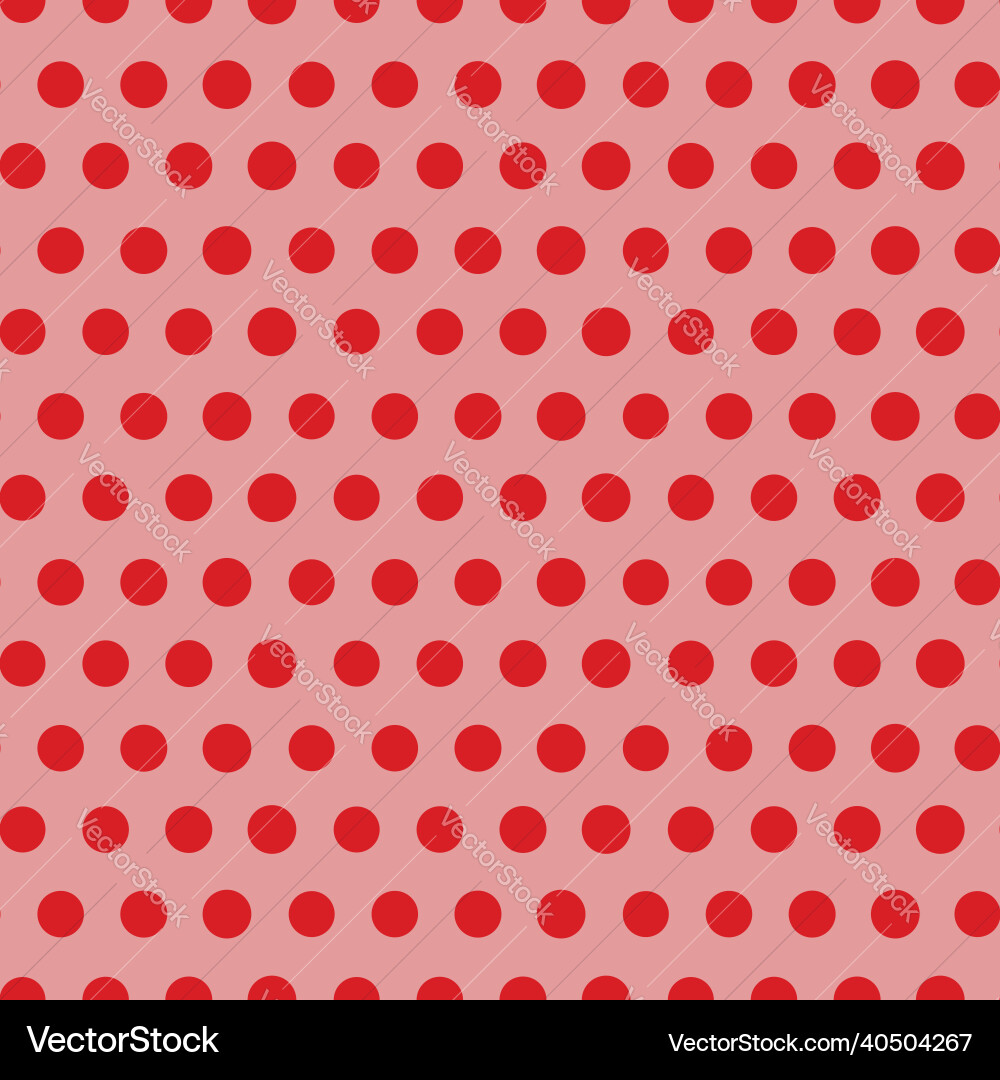Red dots seamless repeat pattern print Red dots seamless repeat pattern print vector image