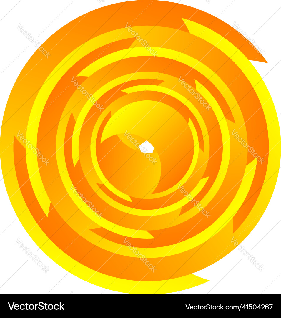 Spiral swirl twirl rotating segmented circle Spiral swirl twirl rotating segmented circle Vector Image