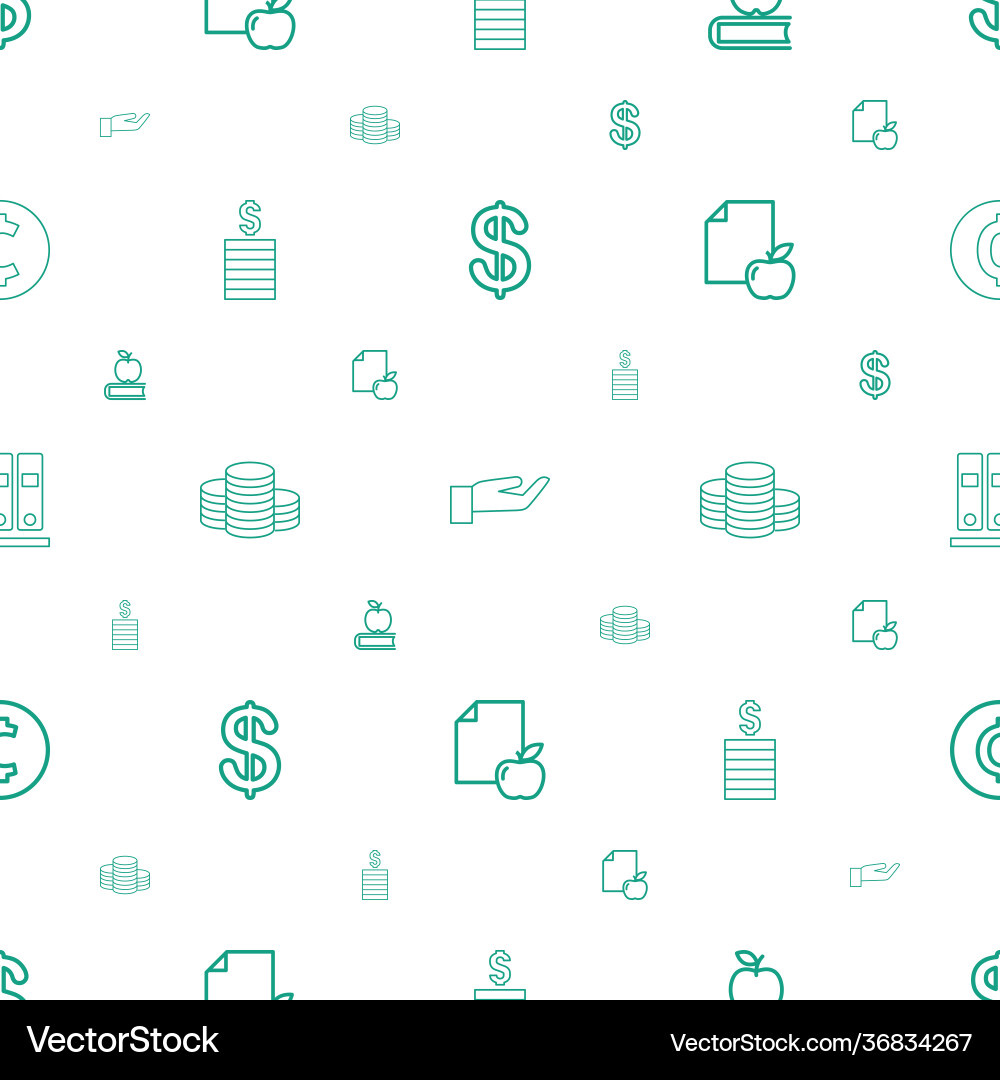 Stack icons pattern seamless white background Vector Image