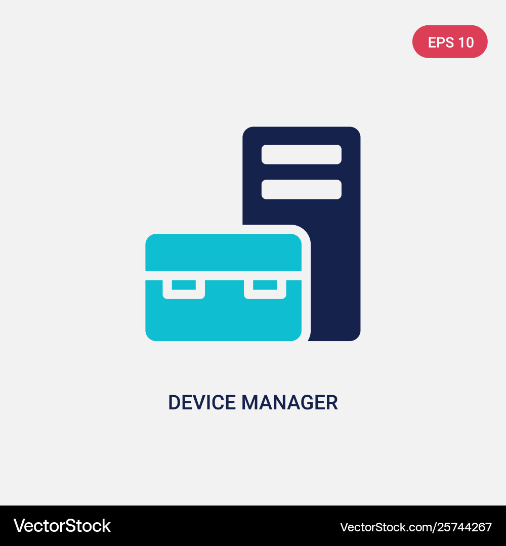 Two color device manager icon from hardware Two color device manager icon from hardware vector image