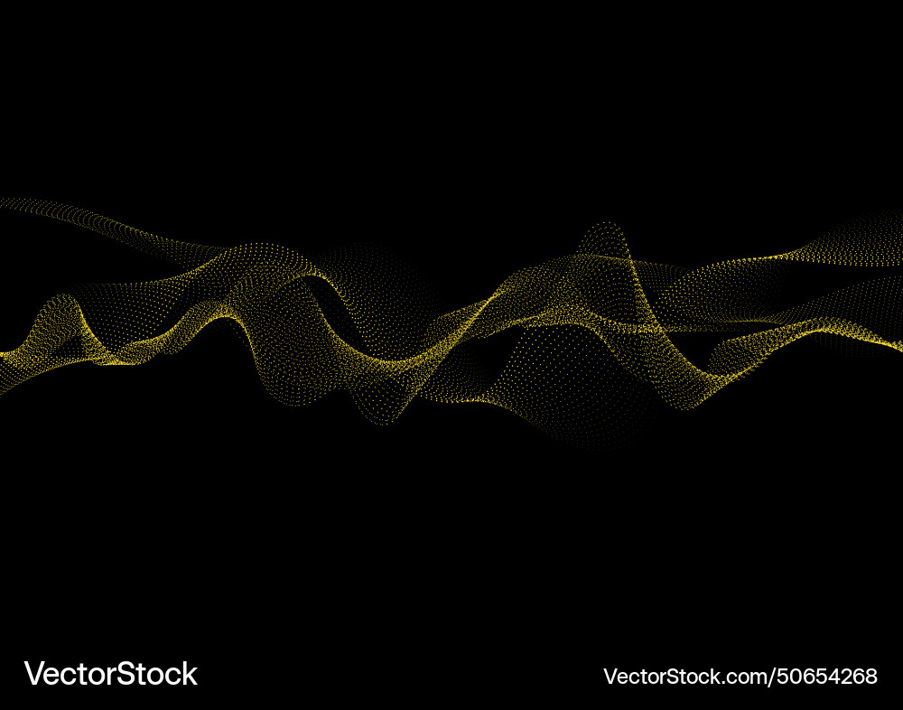 Abstract background with dynamic particle sound Abstract background with dynamic particle sound vector image