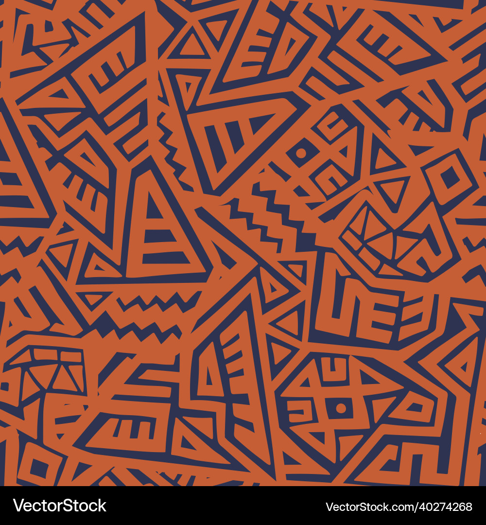 Abstract seamless pattern in ethnic style Abstract seamless pattern in ethnic style vector image