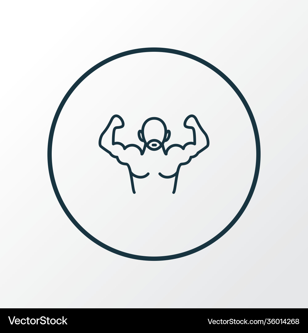 Bodybuilder Symbol Linie Symbol Premium-Qualität Bodybuilder Symbol Linie Symbol Premium-Qualität vektorbild