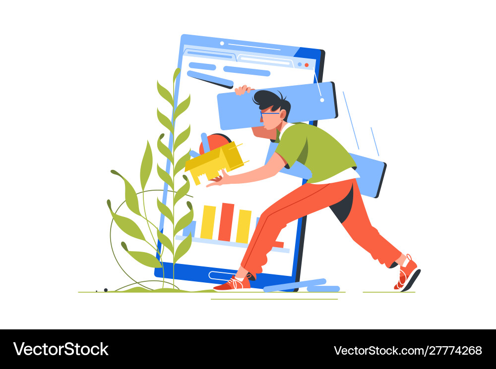 Breakage in wireless device and programmer Breakage in wireless device and programmer vector image