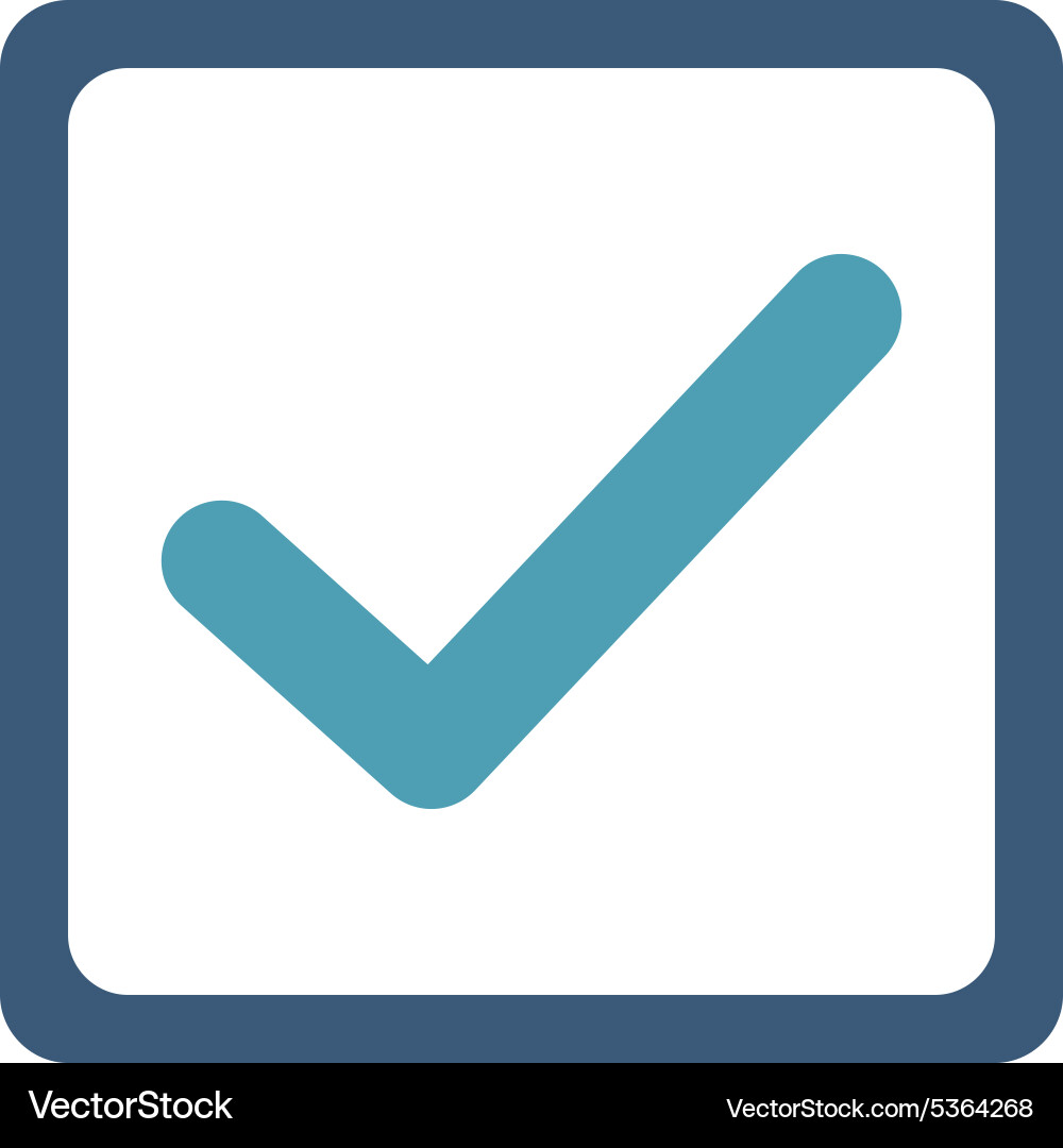 Checkbox icon from business bicolor set Vector Image