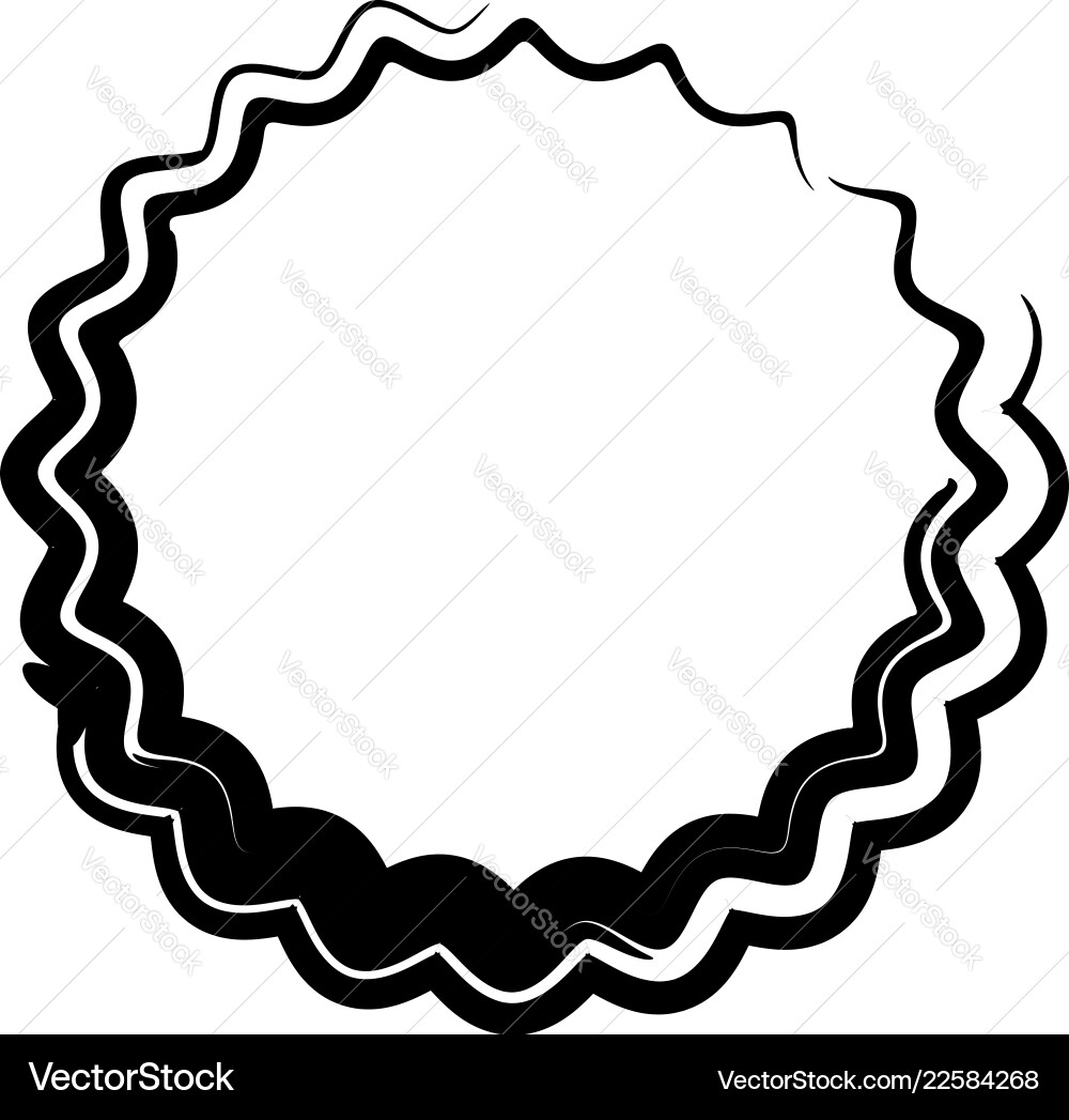 Contour shape with different distortion effect Vector Image