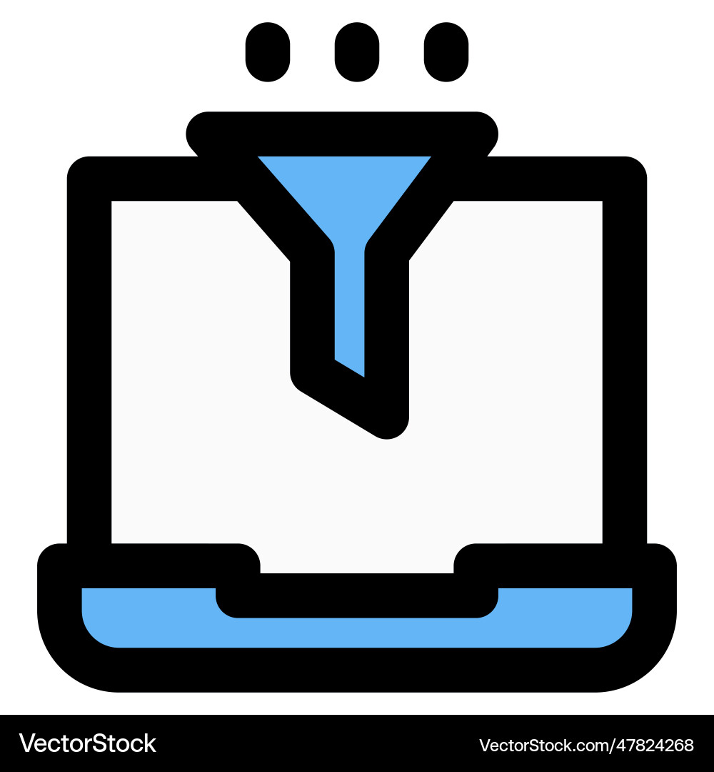 Data processing software identified as filter vector image