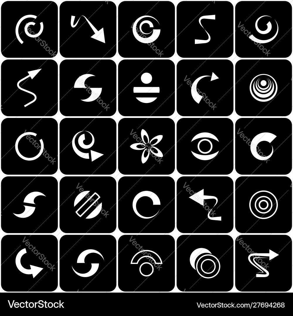 Design elements set vector image