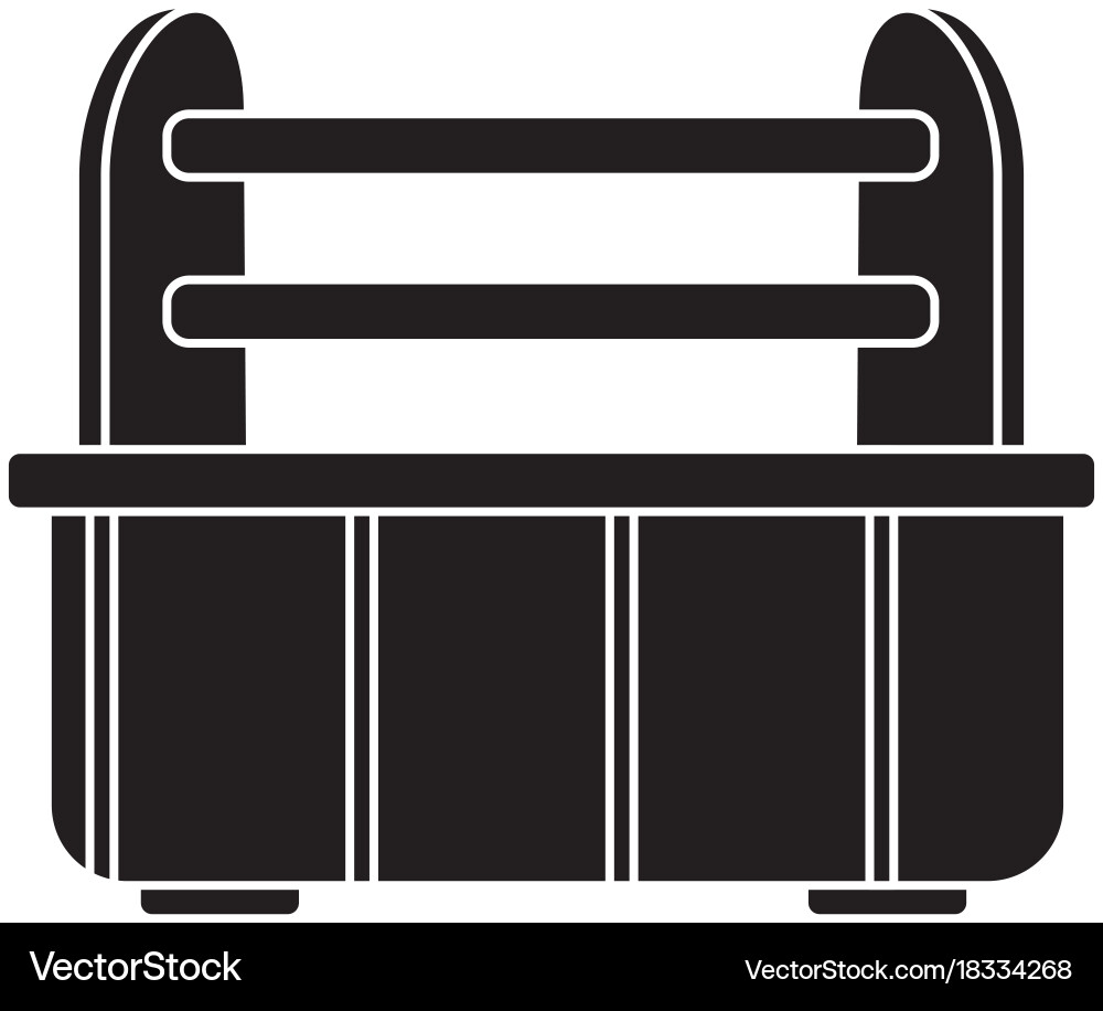 Empty toolbox isolated vector image
