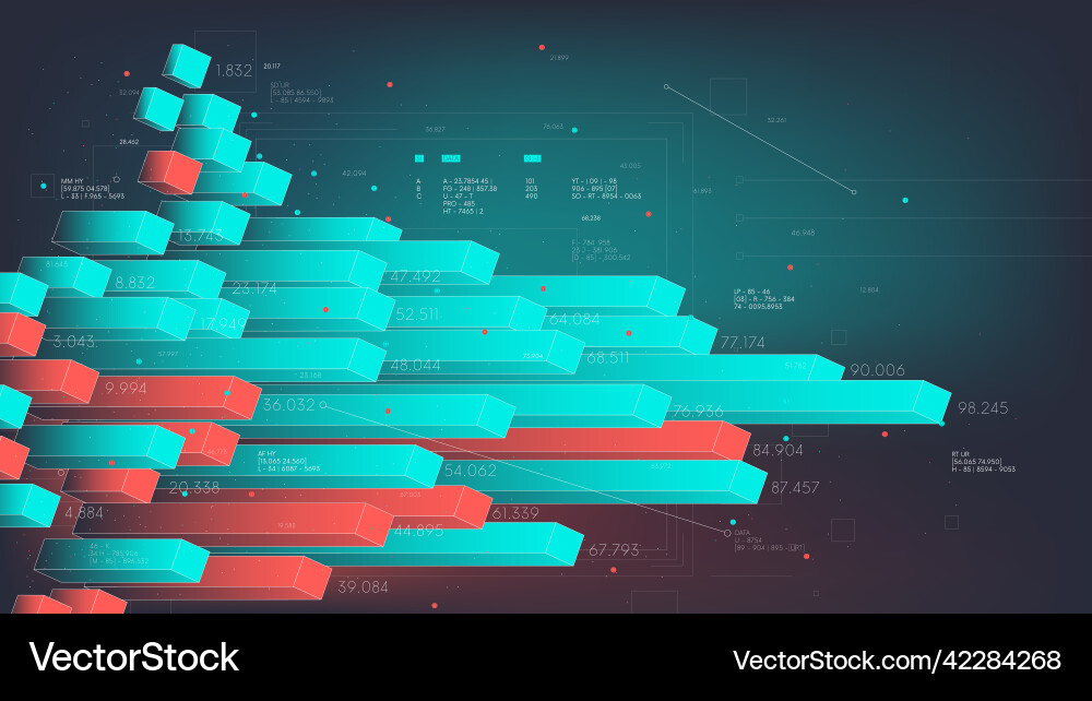 Infographic pillars statistical data analysis Infographic pillars statistical data analysis vector image