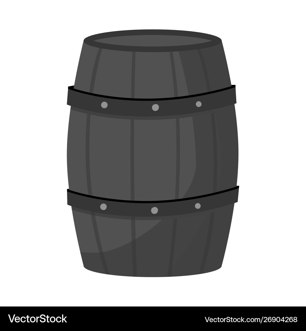 Isolated object cask and wine icon set vector image