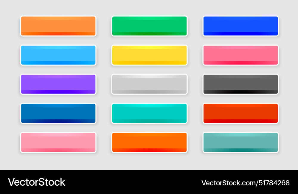Paket leerer Web-Button-Symbol für uiux app Design vektorbild