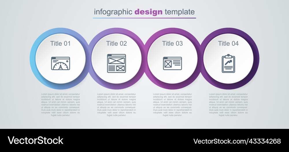 Set line website statistic browser window Set line website statistic browser window vector image