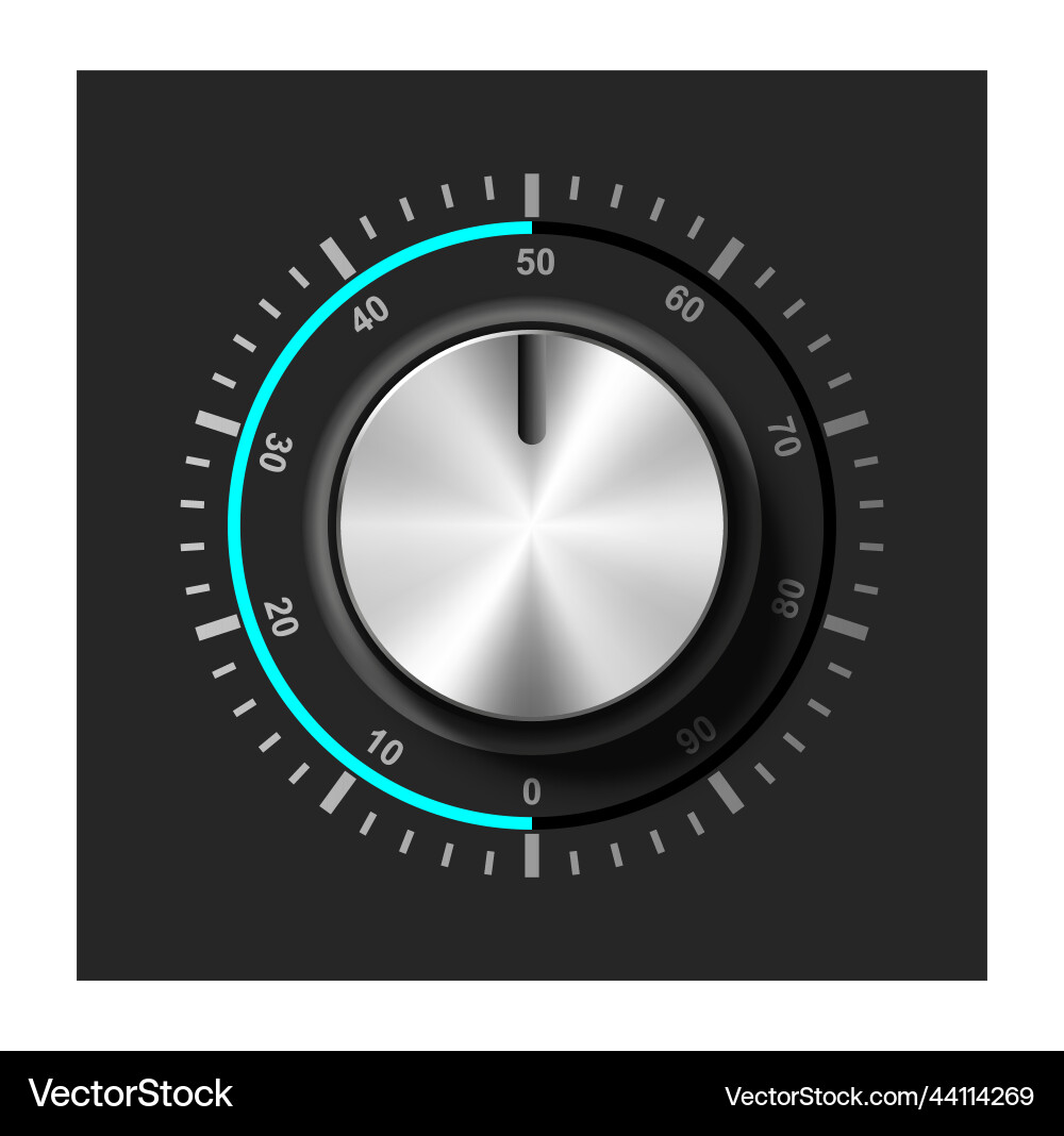 Adjustment round dial Adjustment round dial vector image