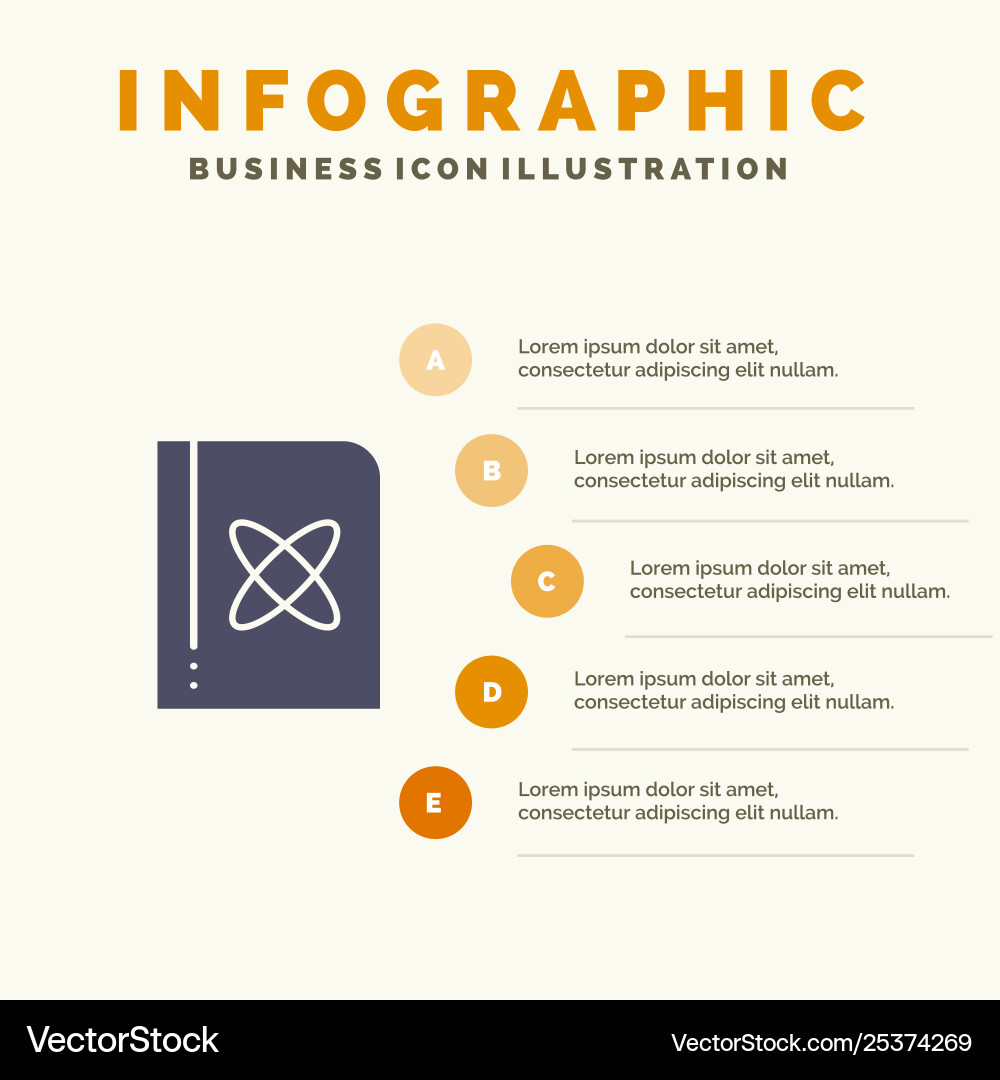 Book formula physics science solid icon Book formula physics science solid icon vector image