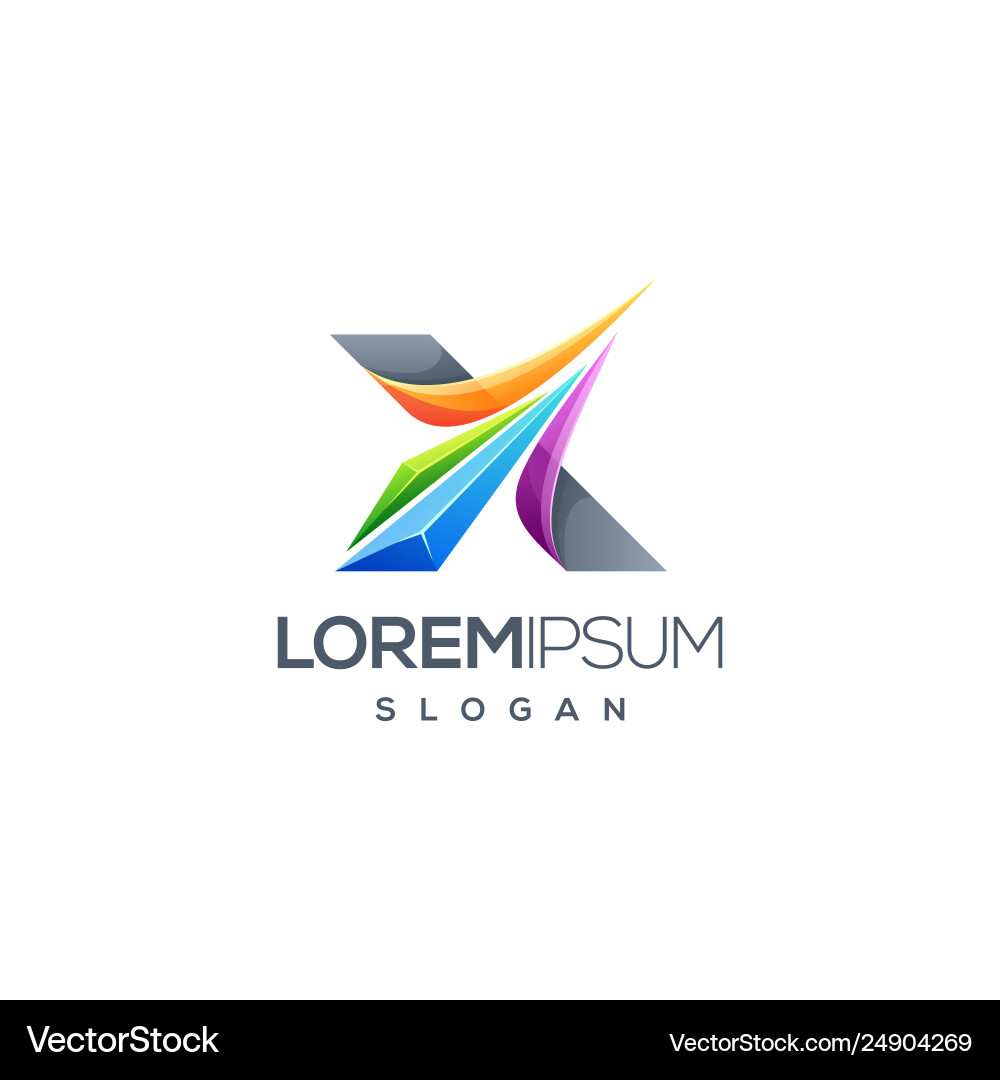 Buchstaben x Logo Design Buchstaben x Logo Design vektorbild