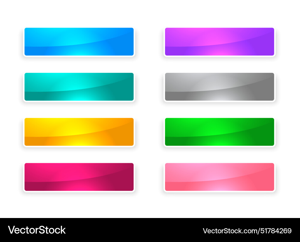 Collection of web app button icon for various use Vector Image
