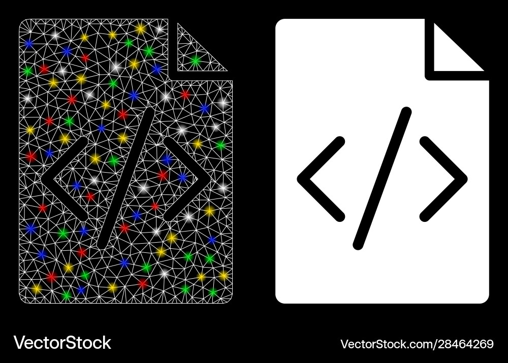 Flare mesh carcass Programmierung Script-Seite Symbol Flare mesh carcass Programmierung Script-Seite Symbol vektorbild