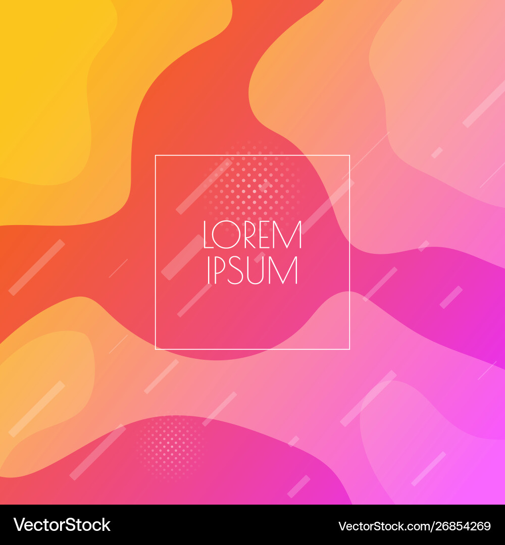 Fluid Multicolored Gradient Background Vector Image