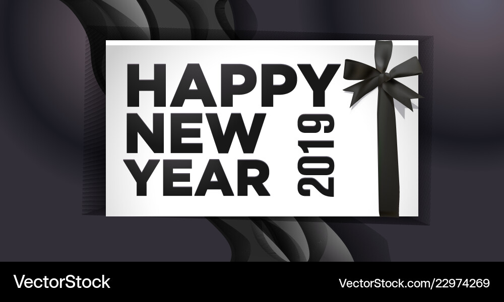Happy new year 2019 Happy new year 2019 vector image