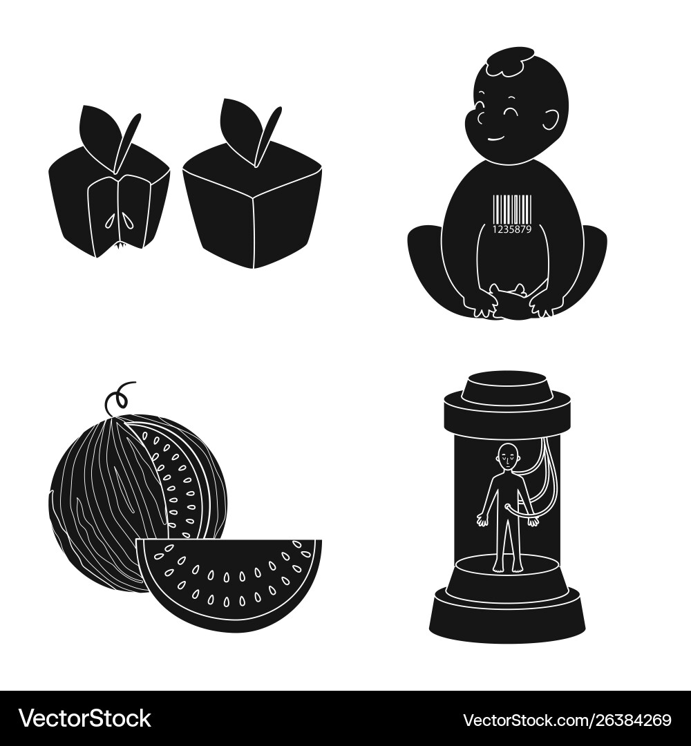 Isolated object quality and laboratory logo Vector Image