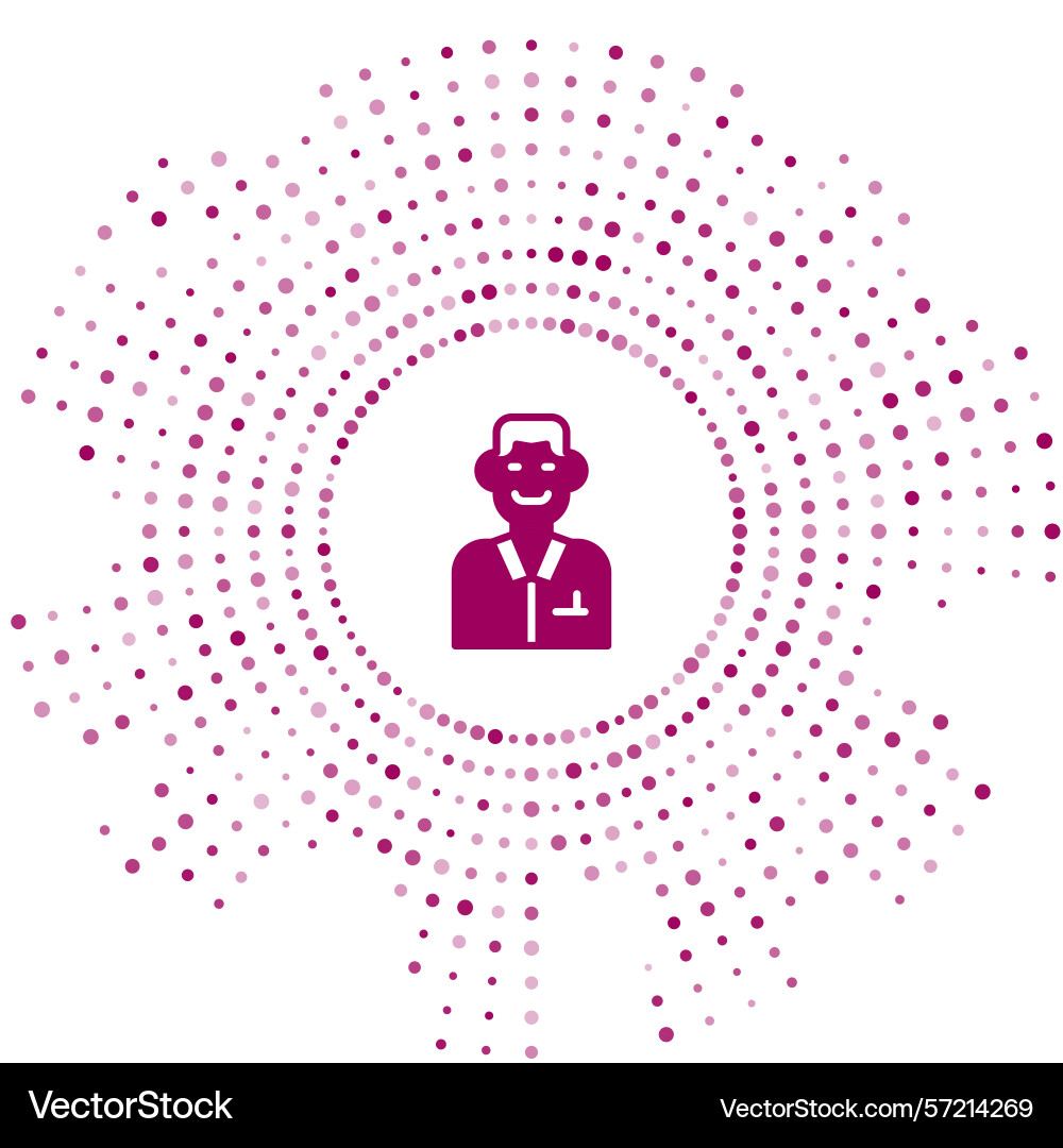 Purple trader icon isolated on white background vector image