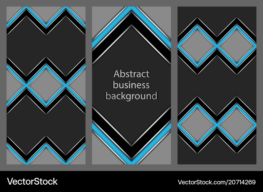 Set of leaflets with an abstract pattern Set of leaflets with an abstract pattern vector image