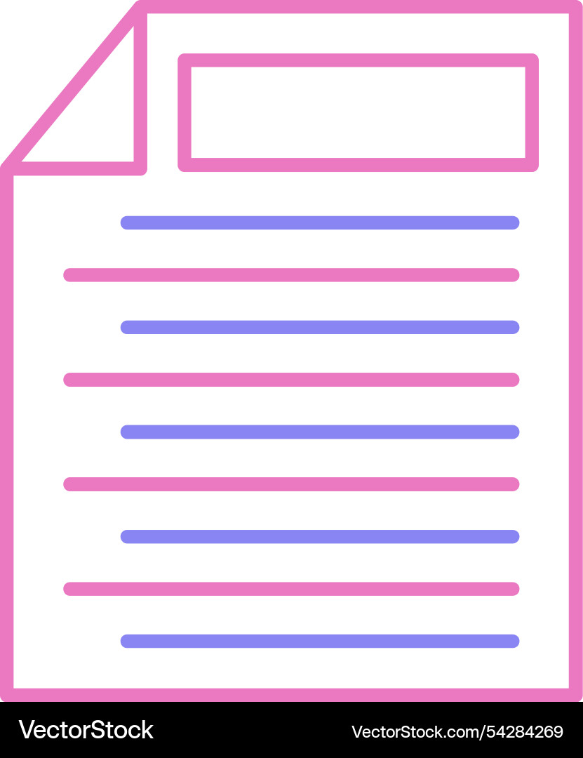 Task line two colour icon vector image