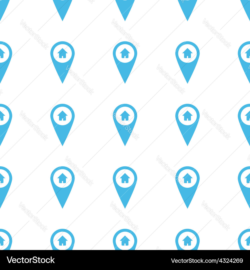 Unique home pointer seamless pattern vector image