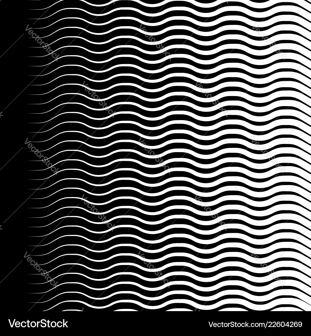 Wavy zigzag lines pattern abstract monochrome Wavy zigzag lines pattern abstract monochrome vector image