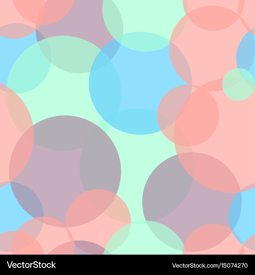 Abstract seamless pattern with colorful circles vector image
