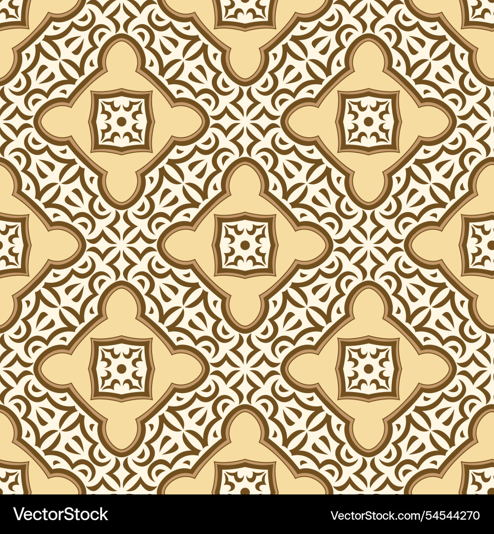 Arabic ceramic tile pattern traditional eastern Arabic ceramic tile pattern traditional eastern vector image