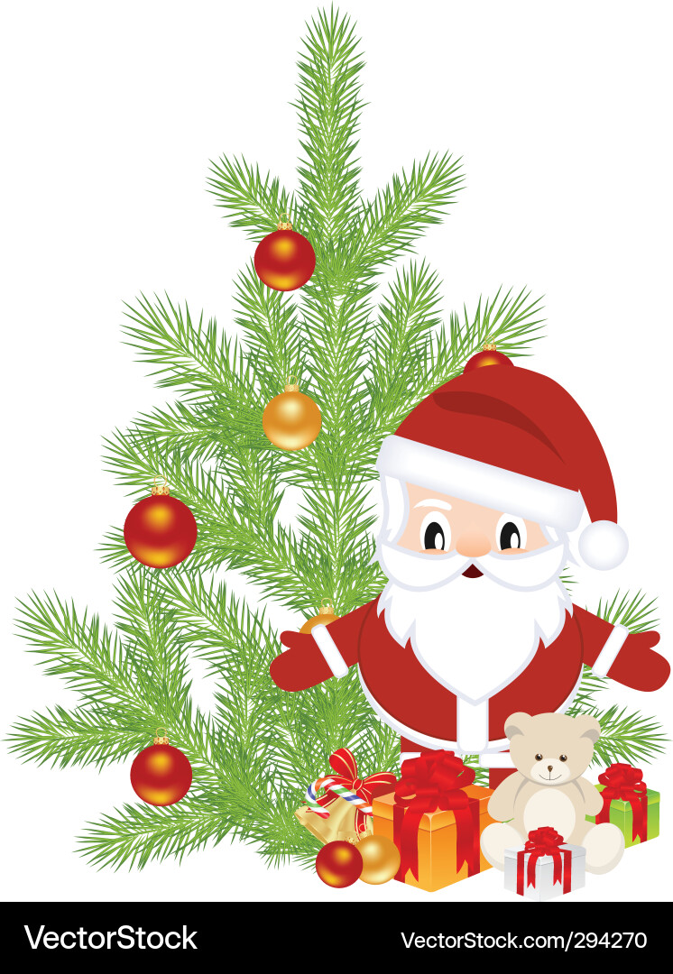 Christmas staff vector image