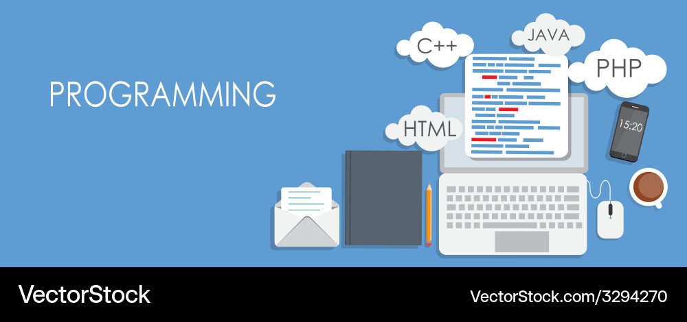Coding & Programming Concepts vector image