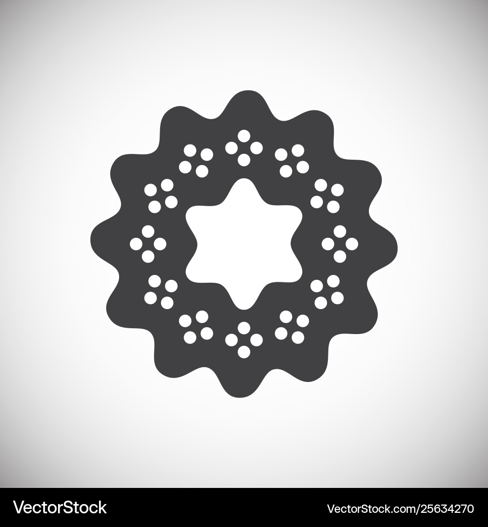 Cookie icon on background for graphic and web Cookie icon on background for graphic and web Vector Image