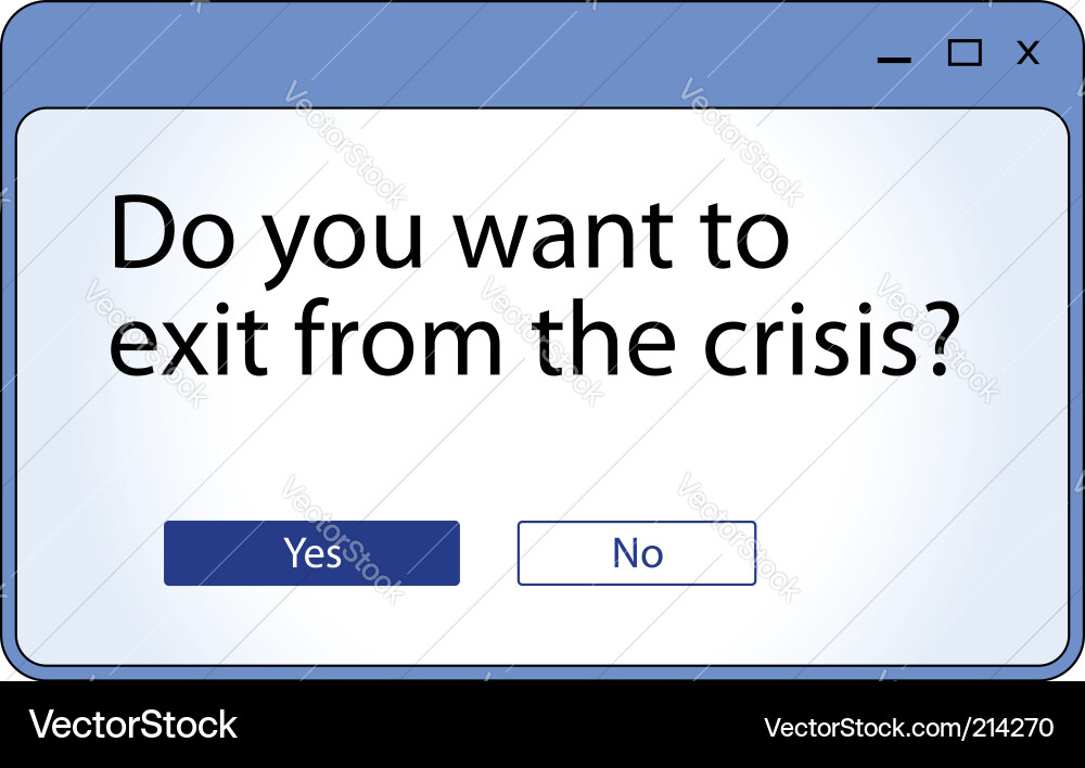 Digital Window Interface vector image