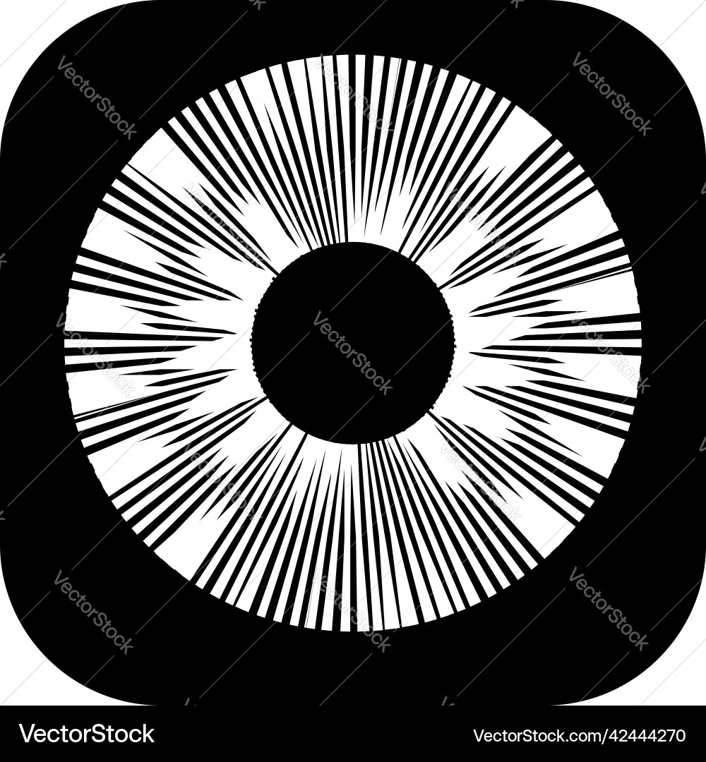 Geometric circle element with dashed lines Vector Image
