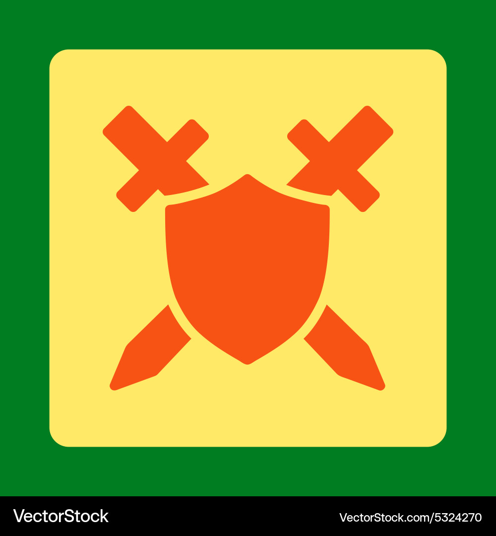 Guard icon from commerce buttons overcolor set Vector Image
