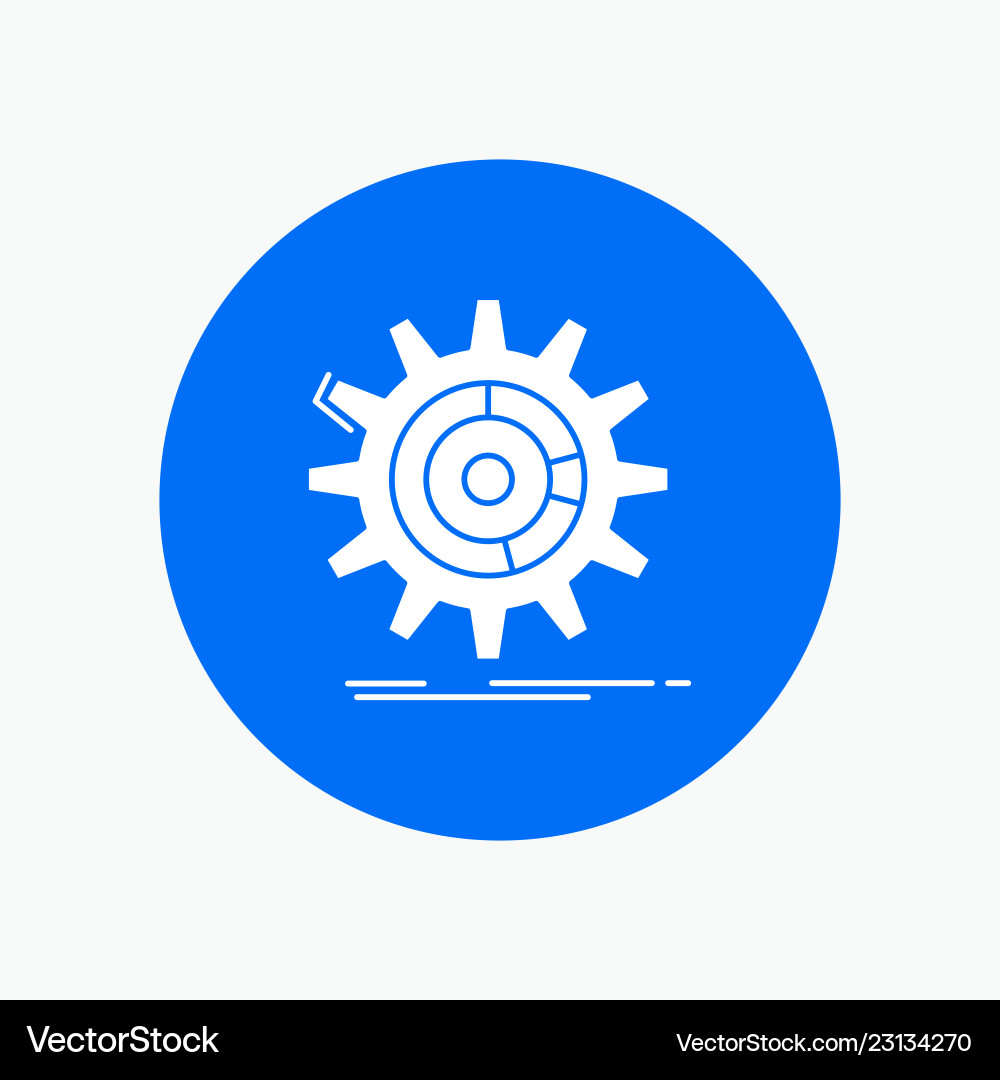 Setting data management process progress white Vector Image