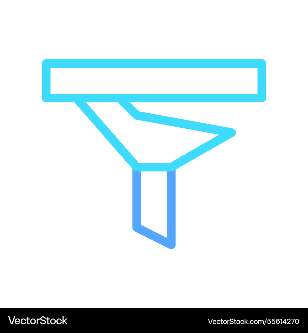Simple data filter icon design Simple data filter icon design vector image