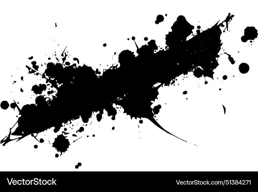 Abstract ink splatter for creative designs Vector Image