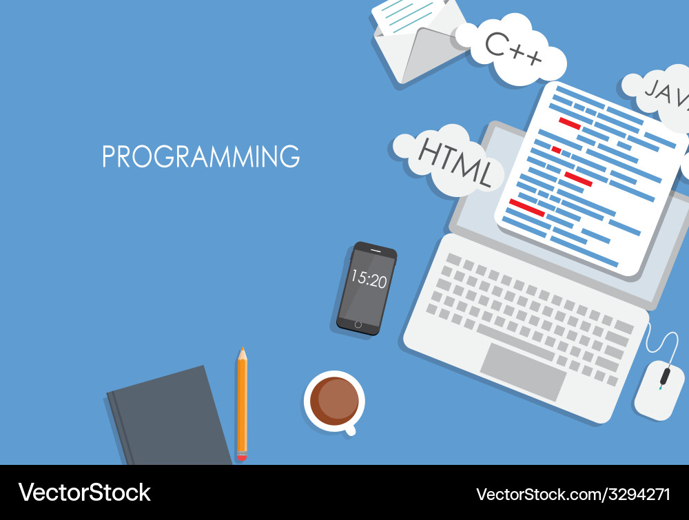 Coding Technology Concepts vector image