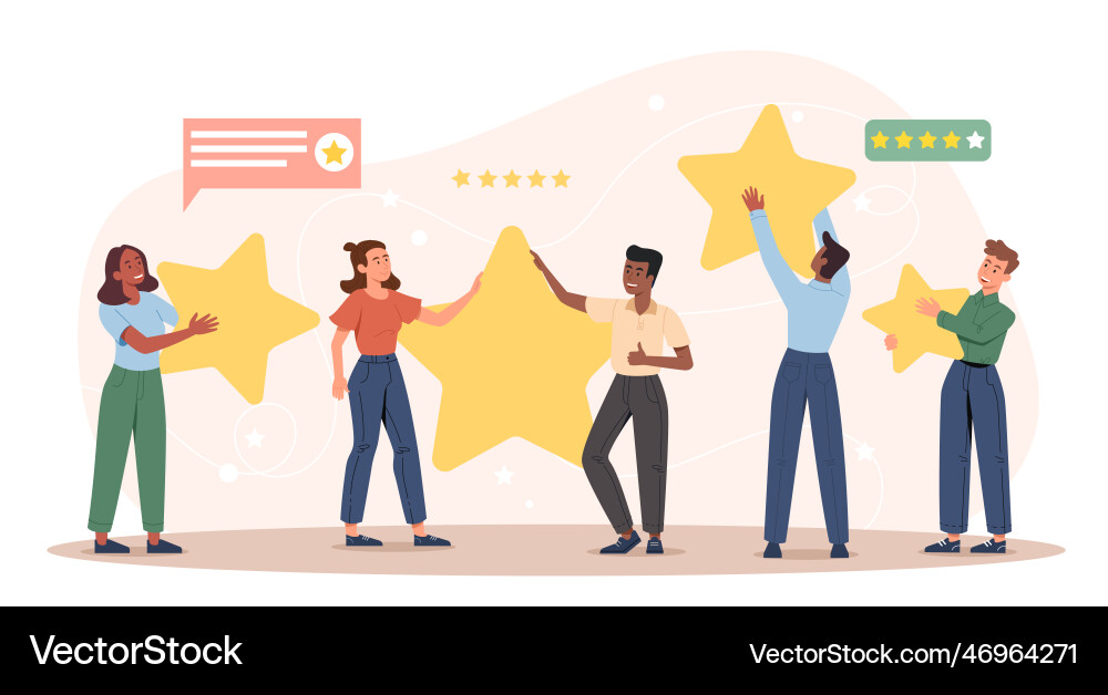 Customer Feedback & Rating Royalty Free Vector Image