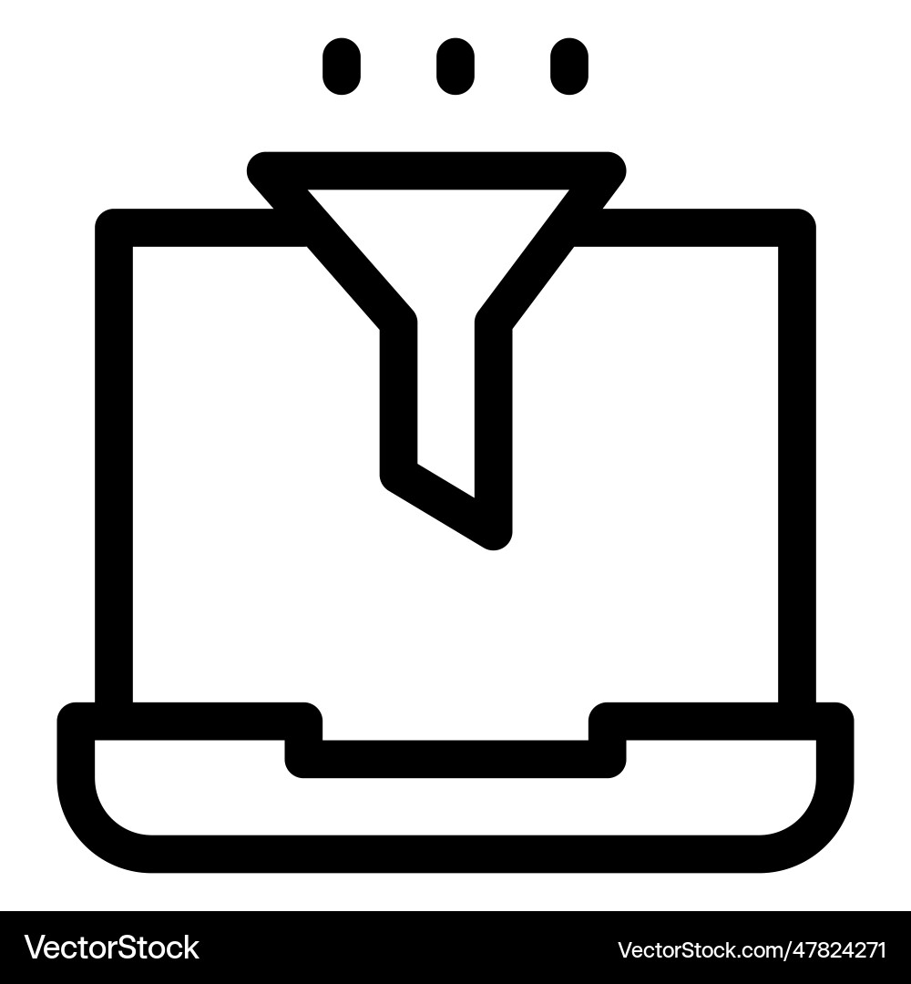 Data processing software identified as filter vector image