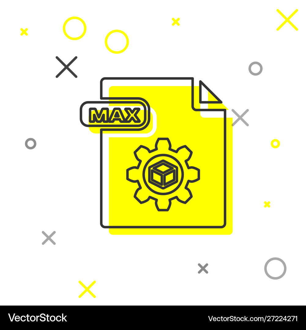 Grey line max file document download button Grey line max file document download button vector image