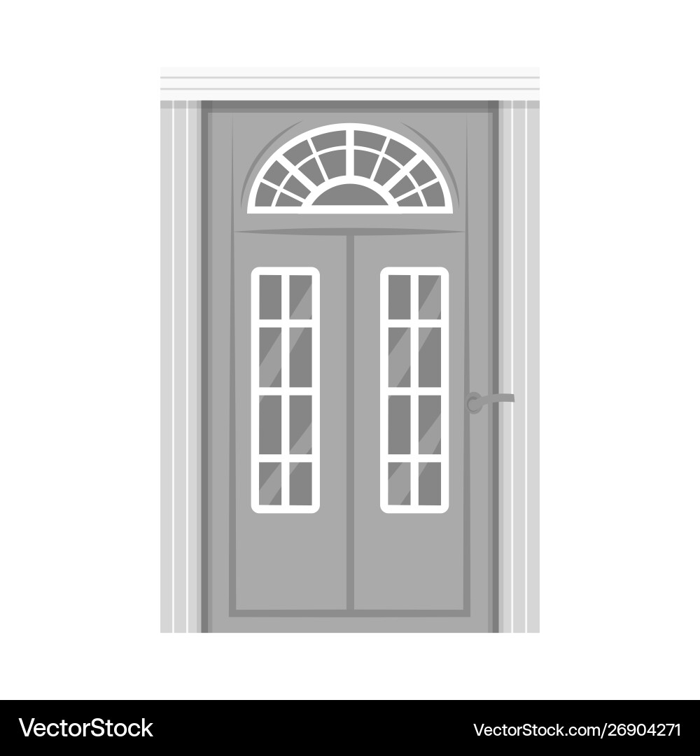 Isolated object door and frame symbol Vector Image