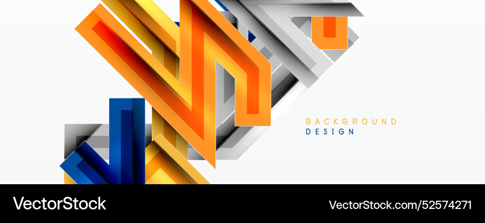 Line zig zag dynamic geometric abstract background vector image