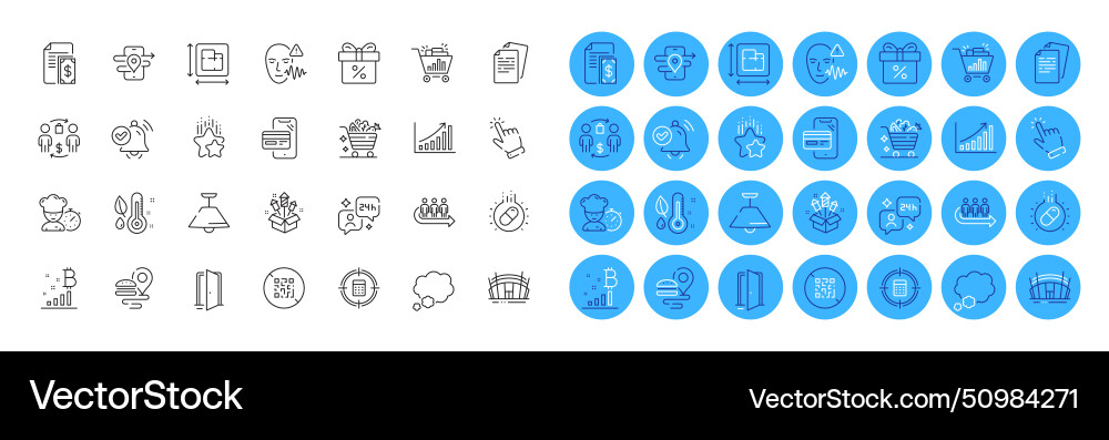 Qr code graph chart and calculator target line Qr code graph chart and calculator target line vector image